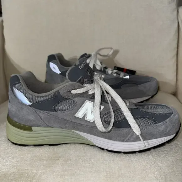New Balance 992 MiUSA Grey Silver Metallic Men's U992GY - Size 12 4E Wide BNWT